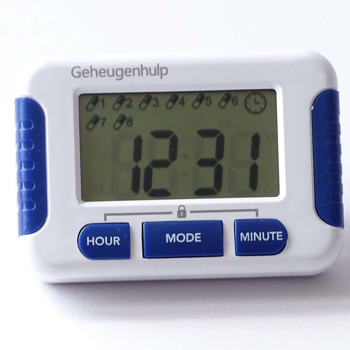 Medicijnalarm - 8 alarmen - Timer - Lock functie - Geheugenhulp