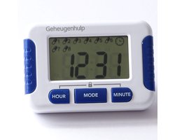 Medicijnalarm - 8 alarmen - Timer - Lock functie - Geheugenhulp