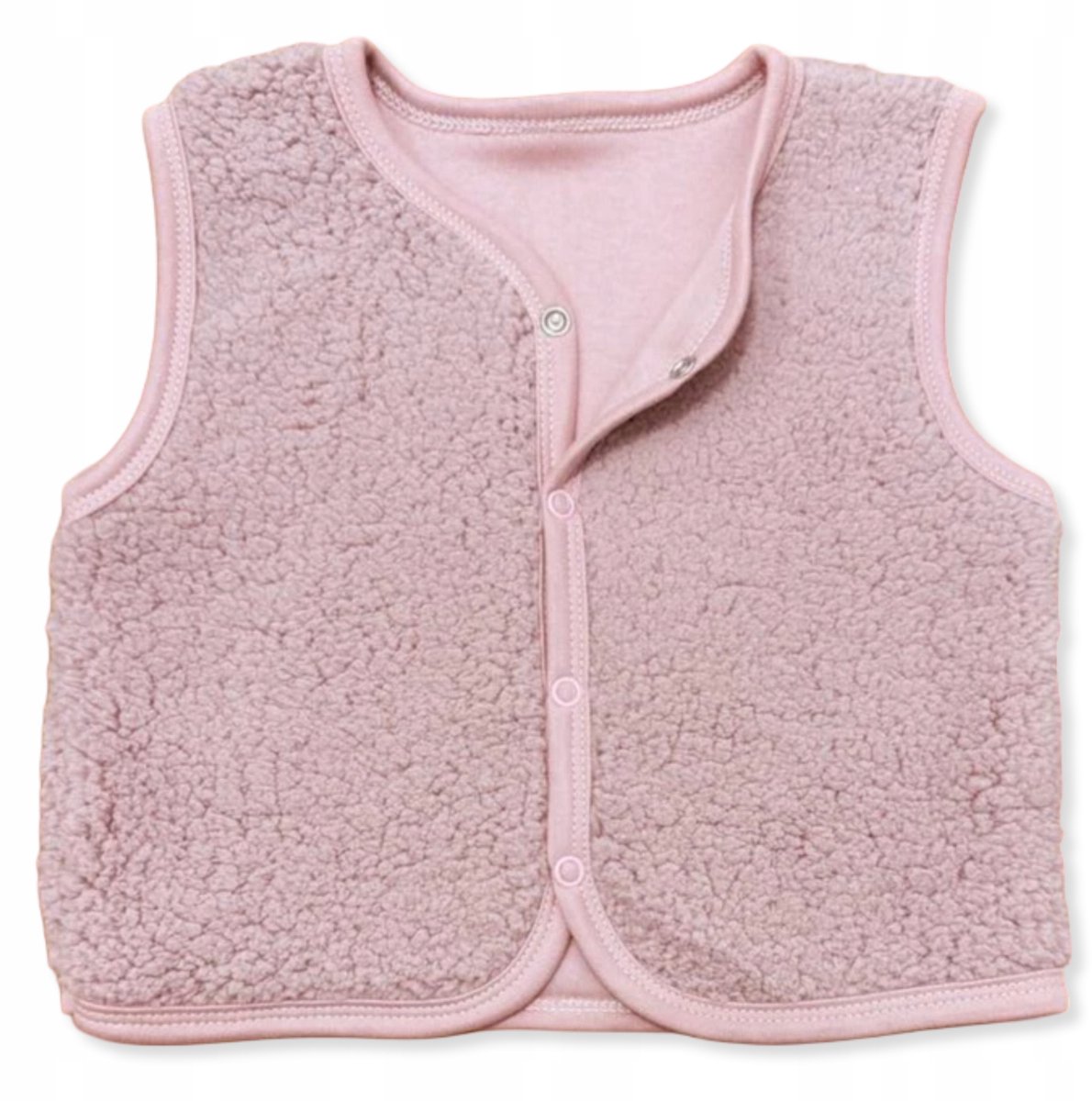 Dartomik Kaftanlik Serie - Meisjesvest - Warm - Mouwloos - Pudderroze