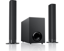 SyncGear 2-in-1 Soundbar met Subwoofer – Nieuw 2026 – Home Cinema – 130W – Bluetooth 5.3 – HDMI ARC – TV Speakers – Surround Set Home Cinema – Draadloze Actieve Subwoofer