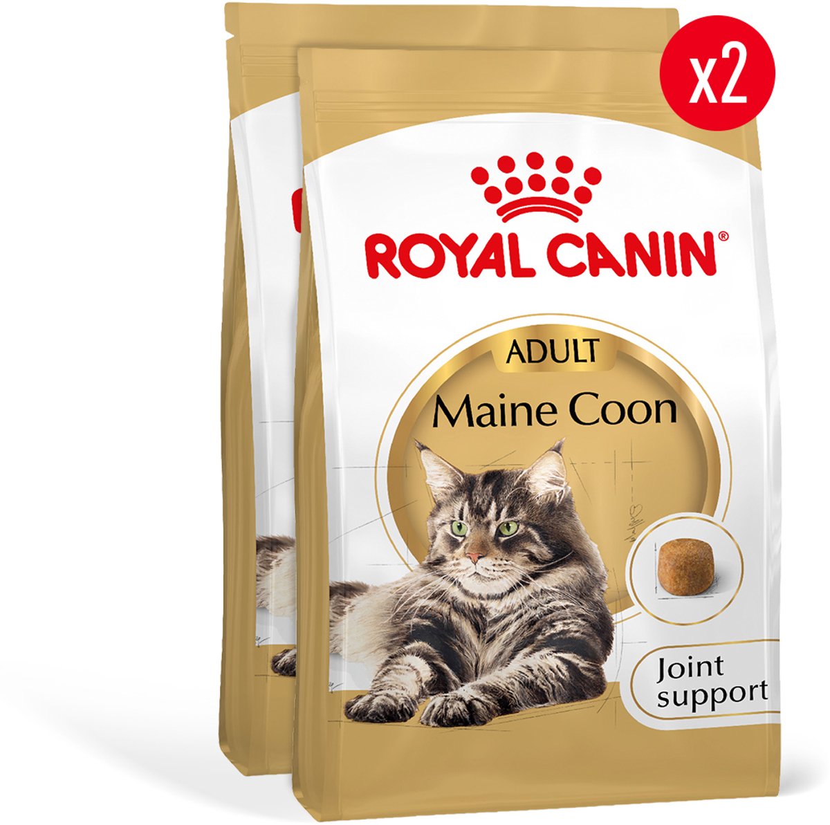 Royal Canin Royal Canin Maine Coon Adult - Kattenvoer - 2 x 4kg - Volwassen Maine Coon