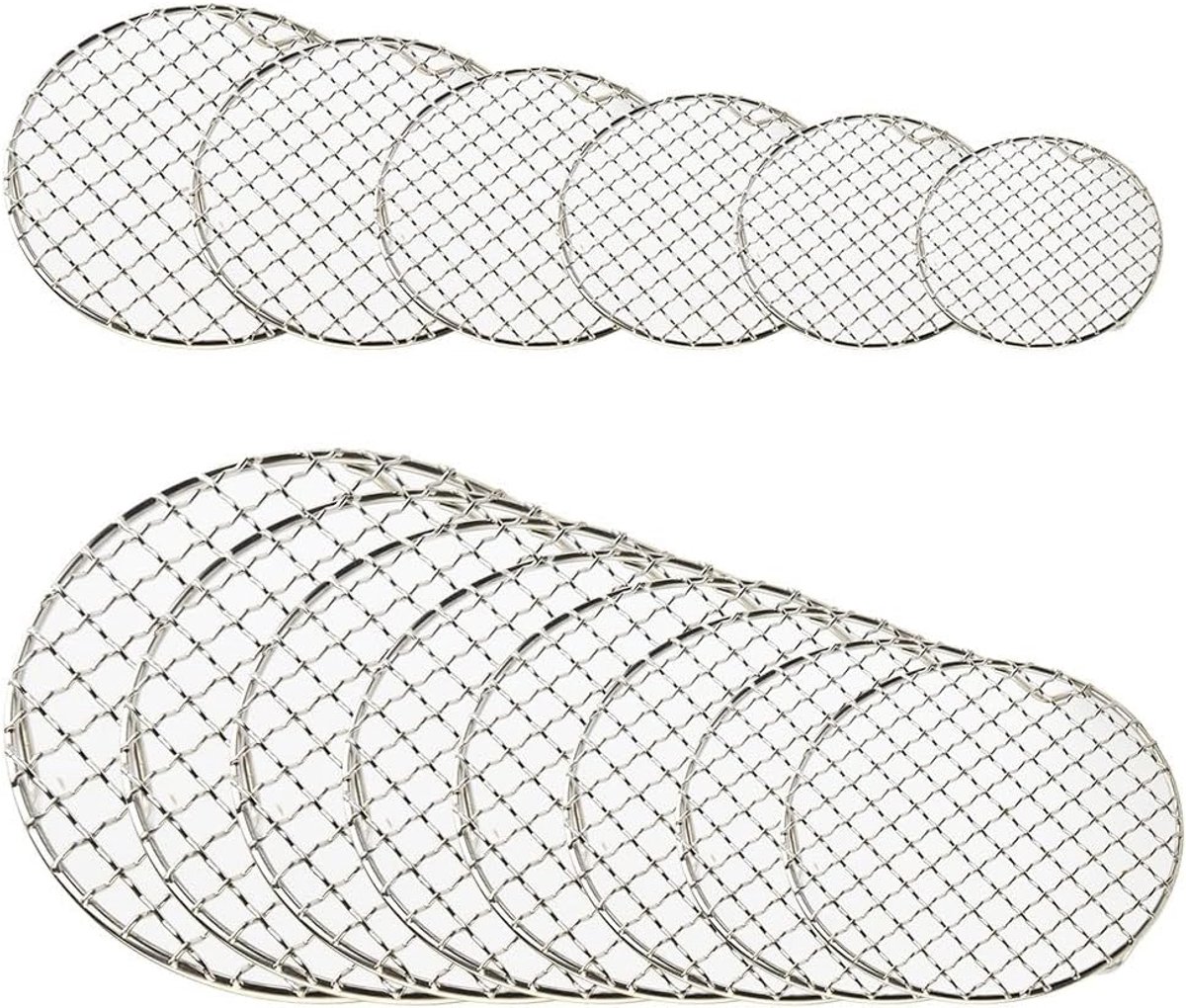 Rond Koelrek - Bakrooster - Keuken Bakken - Roestvrij Staal - 245cm Diameter - Zilver