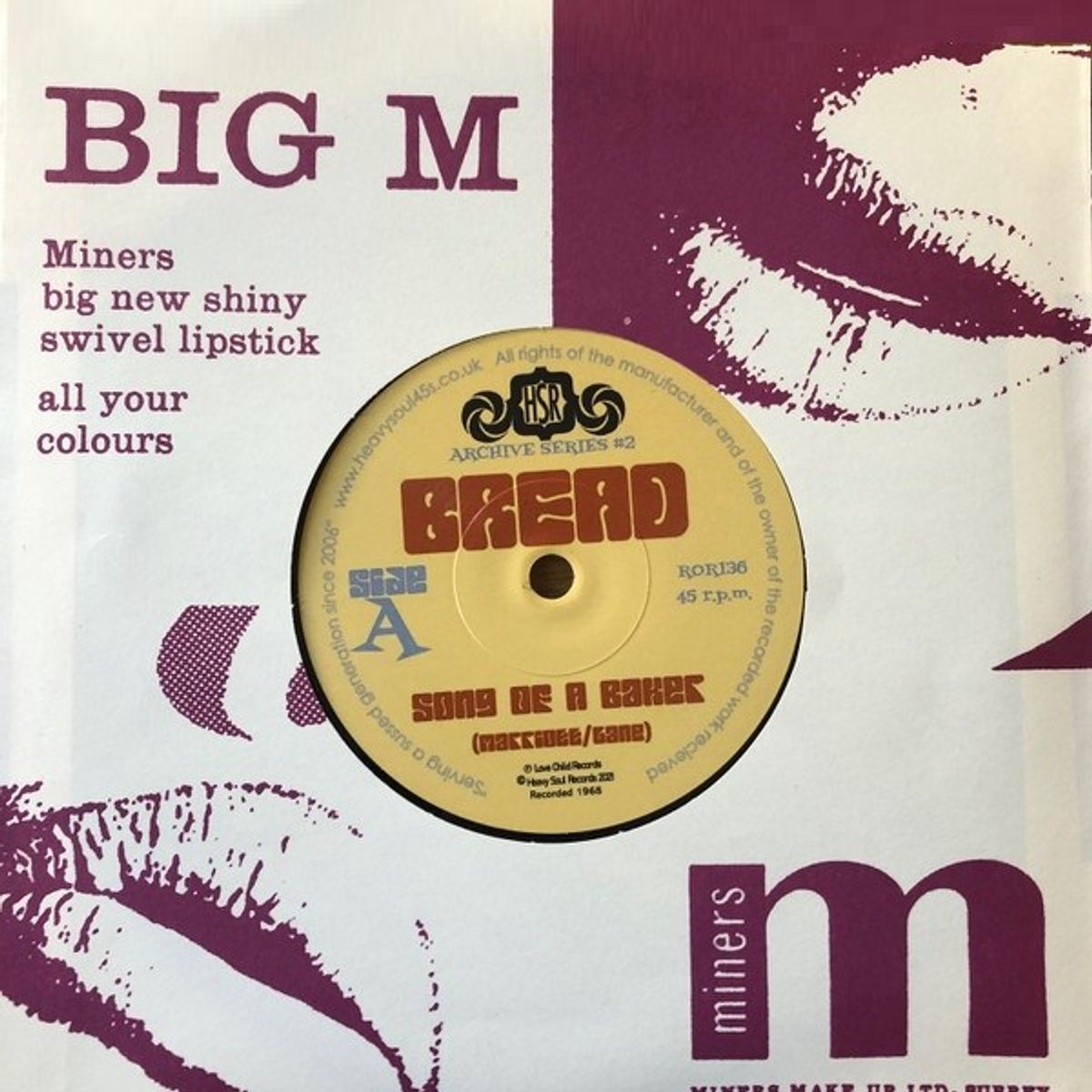 Bread - Song Of A Baker/Hey Joe (7" Single)