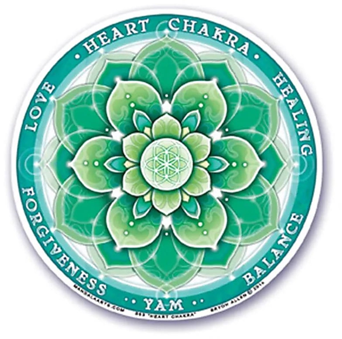 Raamsticker 4e chakra