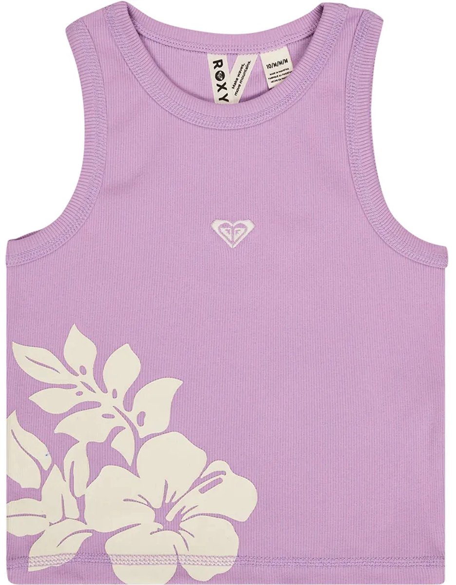 Roxy Iconic Days Rg Mouwloos T-shirt 12 Years Meisje Crocus Petal