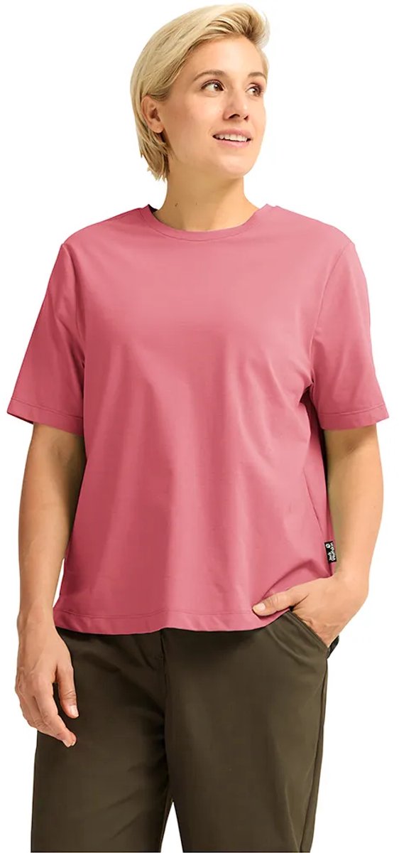 Jack Wolfskin Travel T-shirt Met Korte Mouwen Roze XL Vrouw
