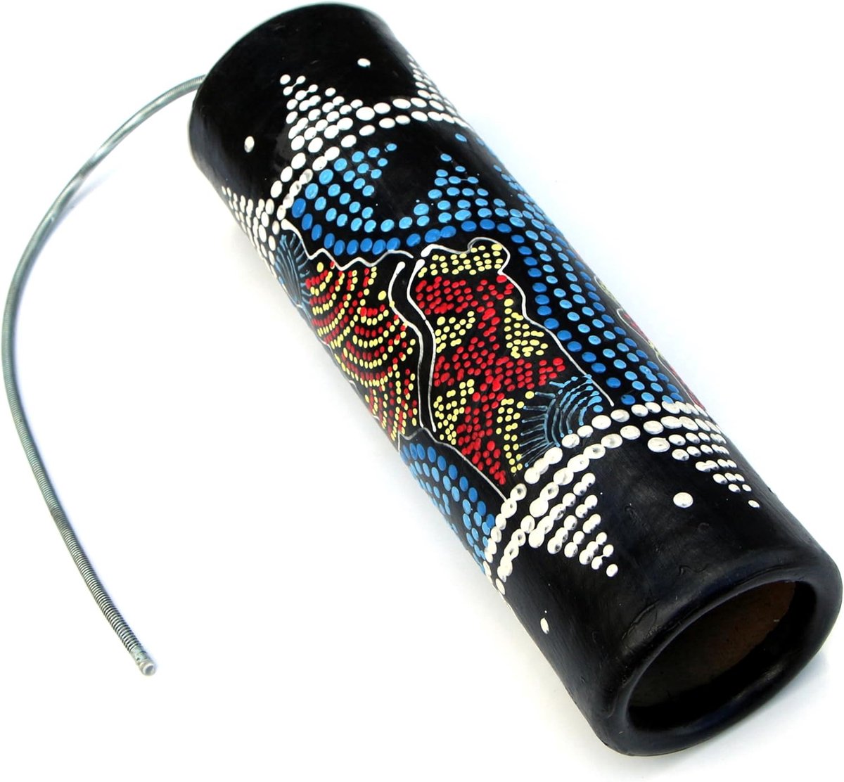 Donder Drum - Onweermaker Regenmaker - Muziek Geluid - Handgemaakt Bali - 25 cm - Meerkleurig