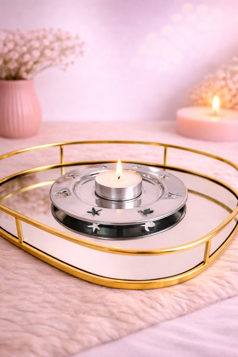 Minimalistische metalen waxinelichthouder! | Viva Femme | Kaarsen | Decoratie | Cadeau | Wonen