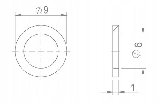 Brakco HBP-33 - Koperen Ring - 9x6x1mm van Merkloos — afbeelding 2