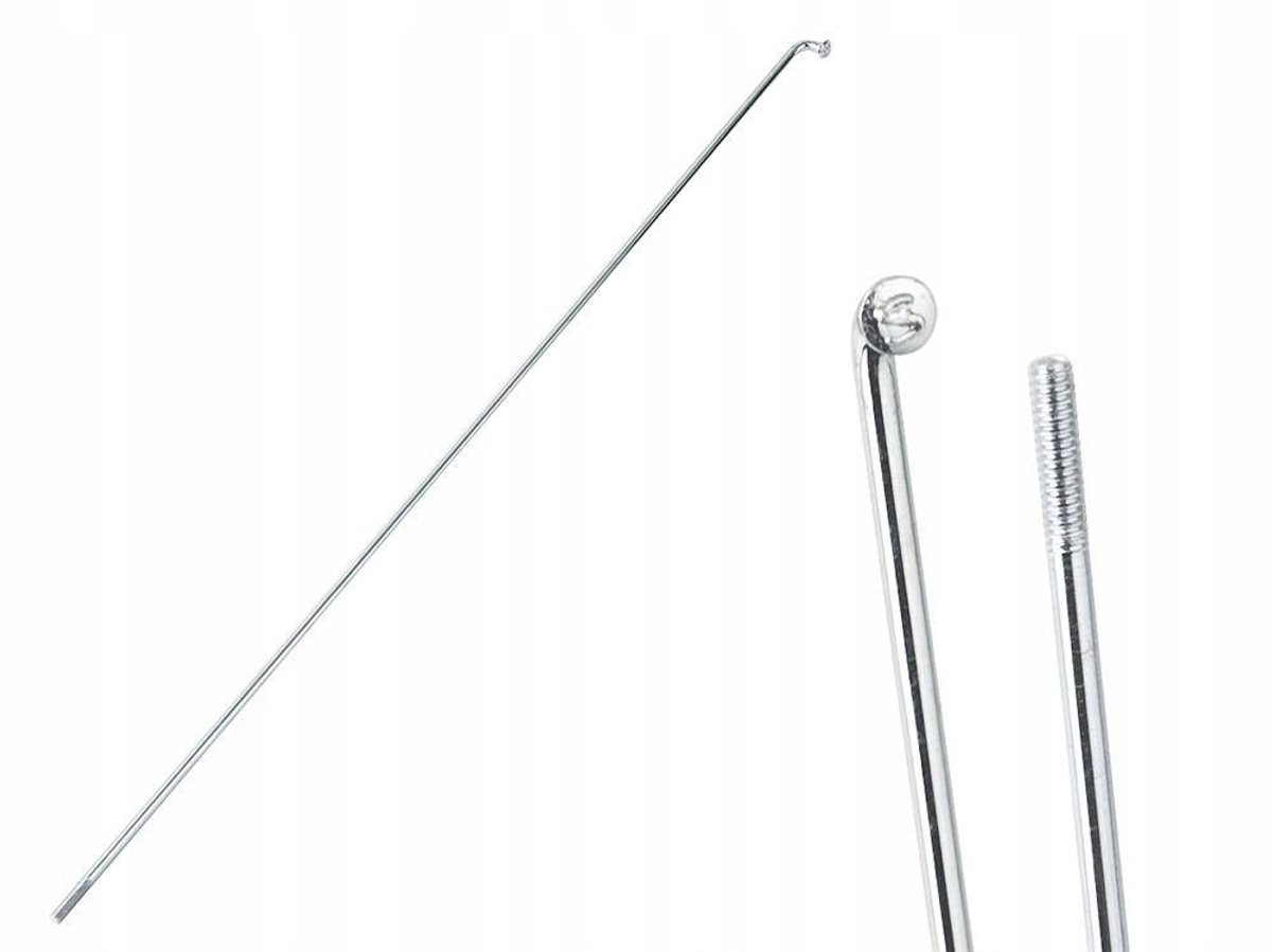 SLE Spokes - Stalen Fietsspaak - 136mm - Verzinkt - Zilver