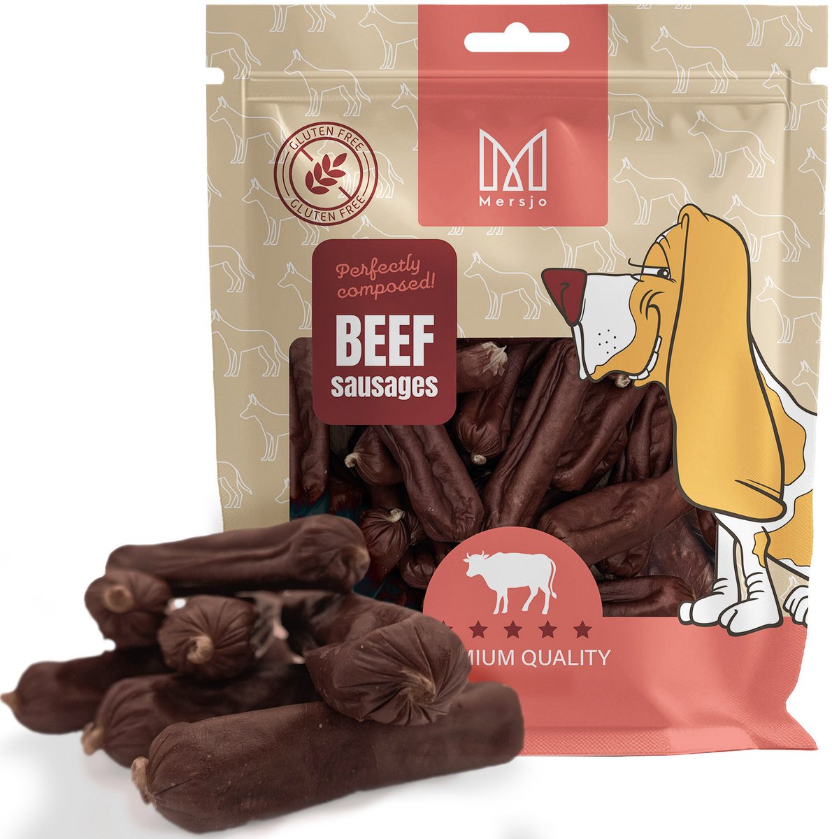 Mersjo - Kiełbaski - Rundvlees Praline - 500g - Natuurlijke Delicatesse