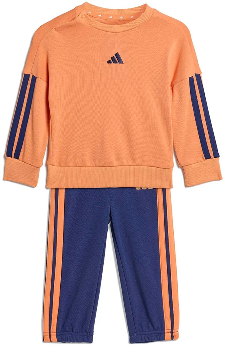 Adidas Essentials Joggers 3 Stripes Set 9-12 Months Kinderen Oranje