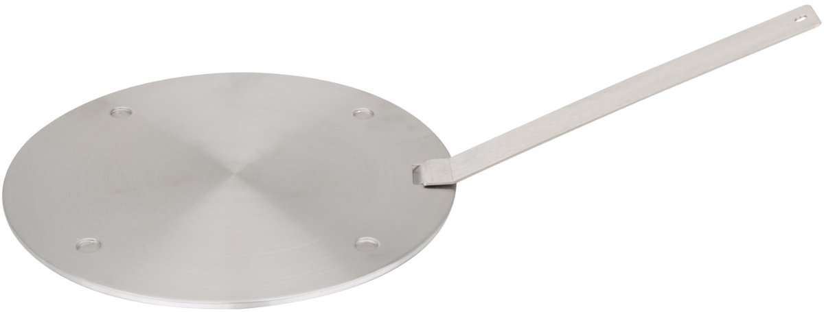 Cheffinger Inductie Adapterplaat - 20cm - Met Afneembaar Handvat - Geschikt voor Alle Pannen