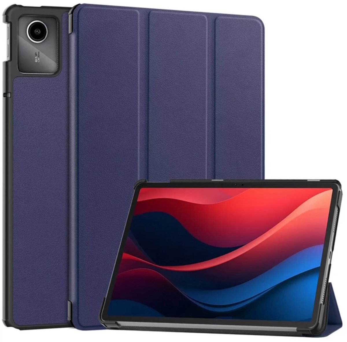 EtuiTab Lenovo Tab M11/K11 Serie - Tablethoes -Donkerblauw- Magneetsluiting - Standfunctie
