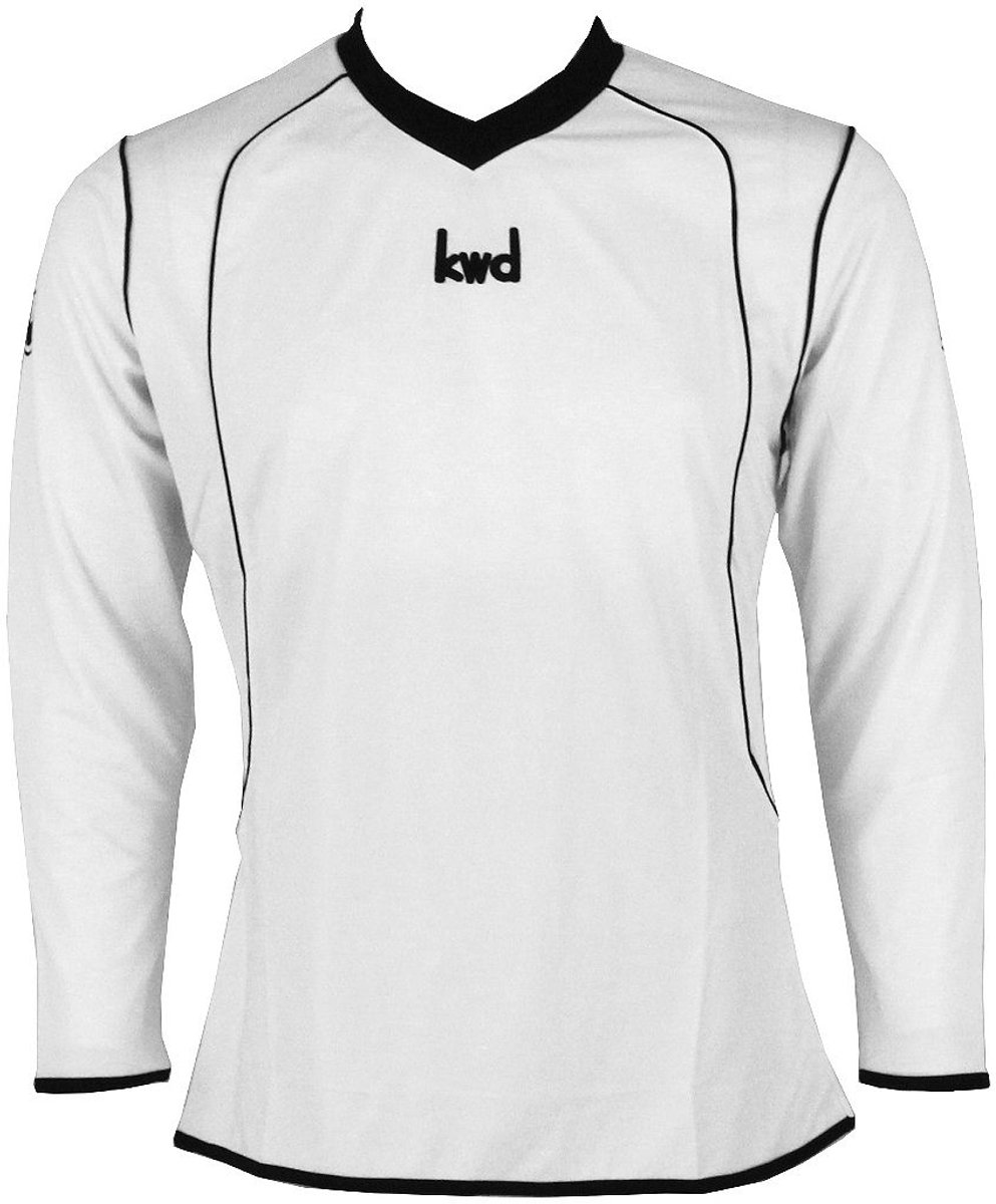 KWD Sportshirt Victoria lm, mt XL, wit/zwart