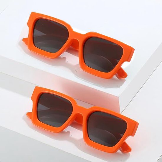 Oranje Zonnebril - 2 Stuks - Unisex - Festival Bril - Koningsdag zonnebril - Koningsdag Bril - Trendy Zonnebril - Nederlands Elftal - WK 2026 van Merkloos — afbeelding 2