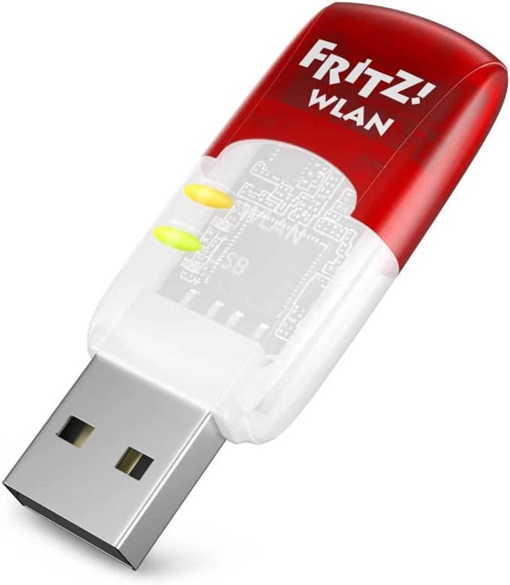 Draadloze Netwerkkaart - USB WiFi Adapter - Snelle Internetverbinding - Compact en Snel - 5.3 cm - Transparant