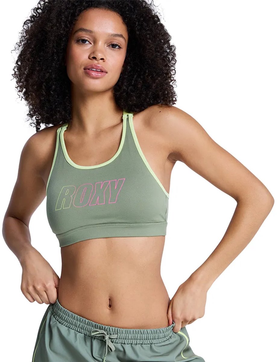 Roxy Everyday Flow Sportbeha Groen XS Vrouw
