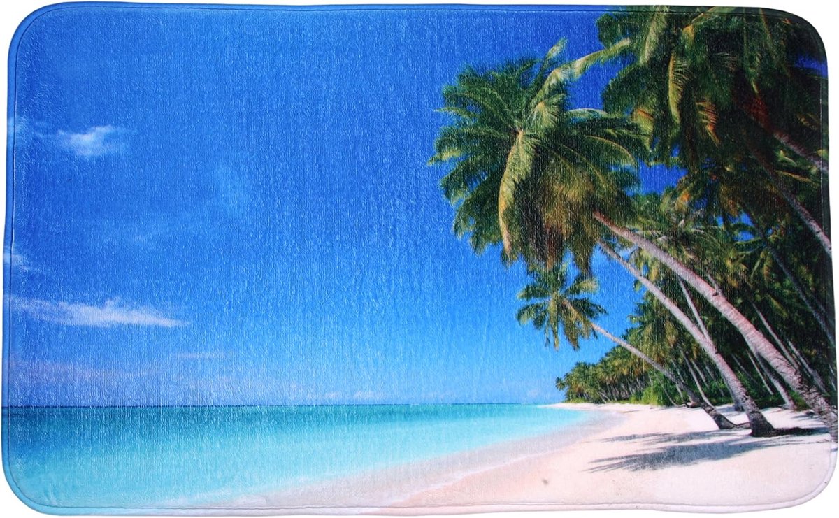 Badmat Caribisch - Zachte vloermat - Badkamer comfort - Geschikt voor vloerverwarming - 70