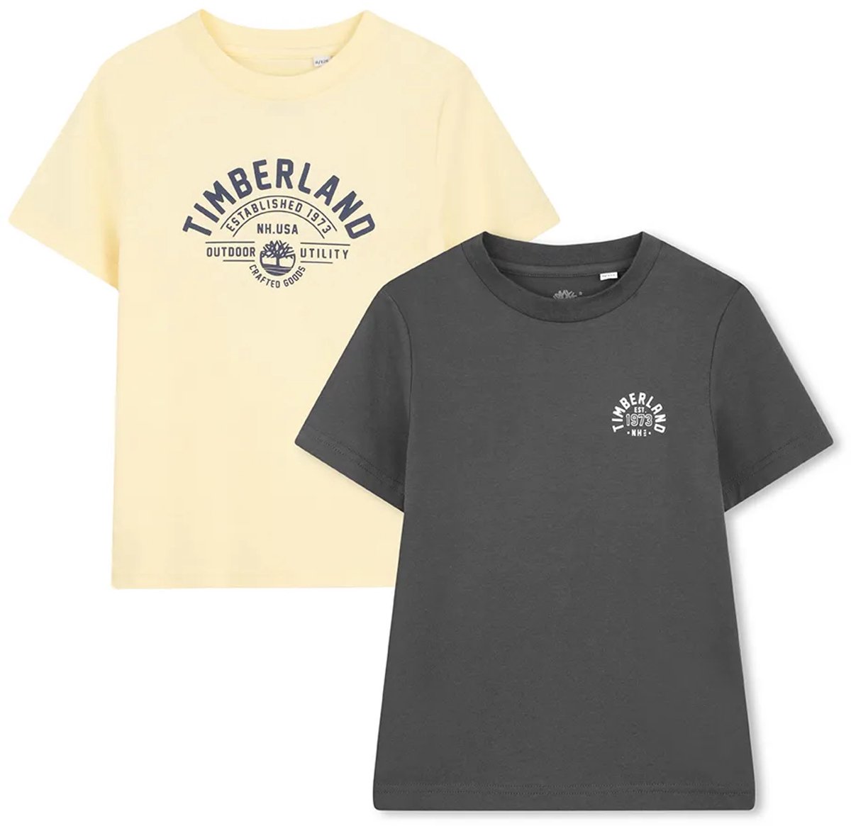 Timberland T60792 T-shirt Met Korte Mouwen 2 Eenheden 6 Years Jongen Straw