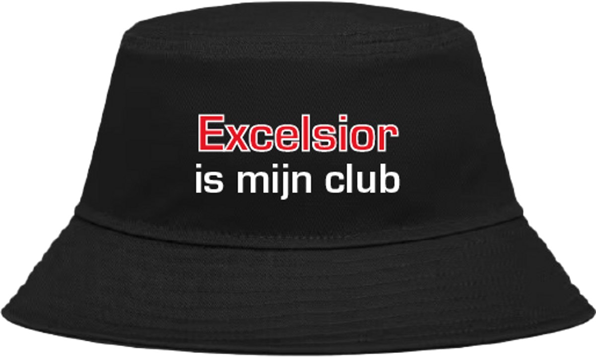 Buckethoed met tekst: Excelsior is mijn club.