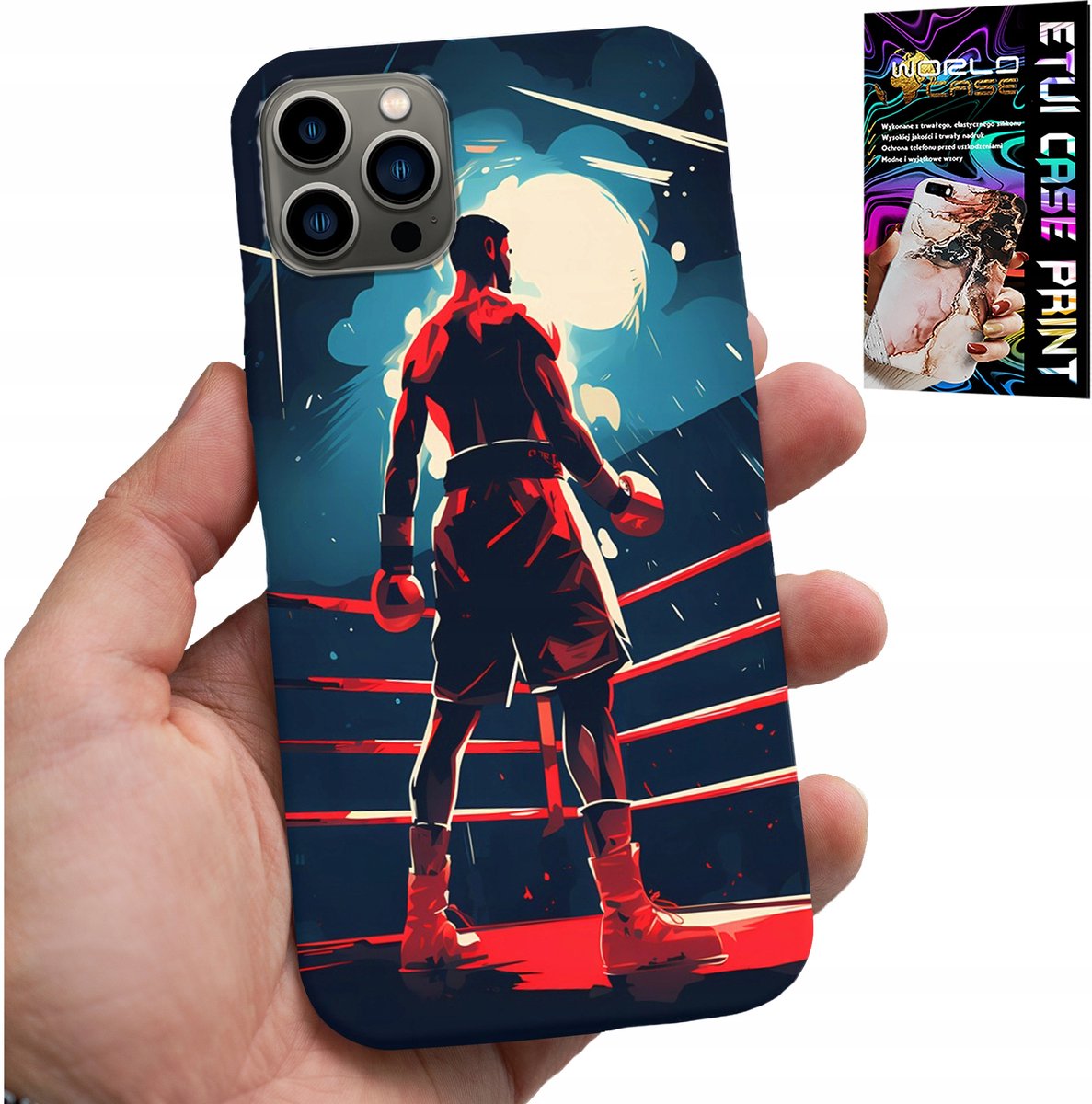 HOESJE VOOR IPHONE 11 PRO MAX - BOKSEN, GEVECHTSSPORT, BOKSERPATRONEN + GLAS