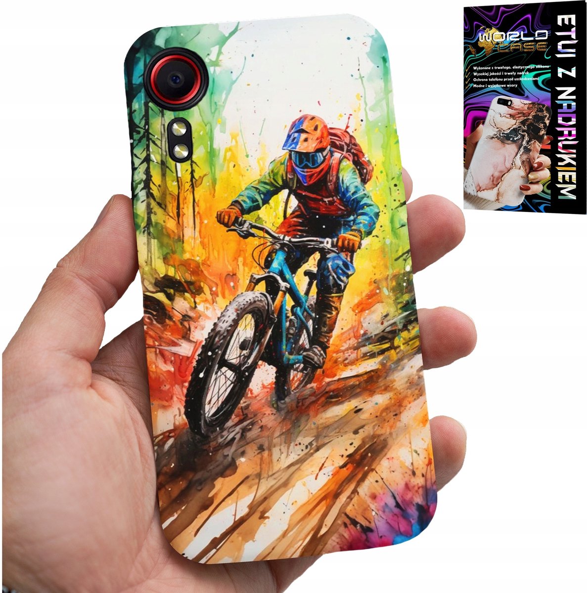 HOESJE VOOR SAMSUNG GALAXY XCOVER 7 - MOUNTAINBIKES EXTREME EXPEDITIONS GLAS