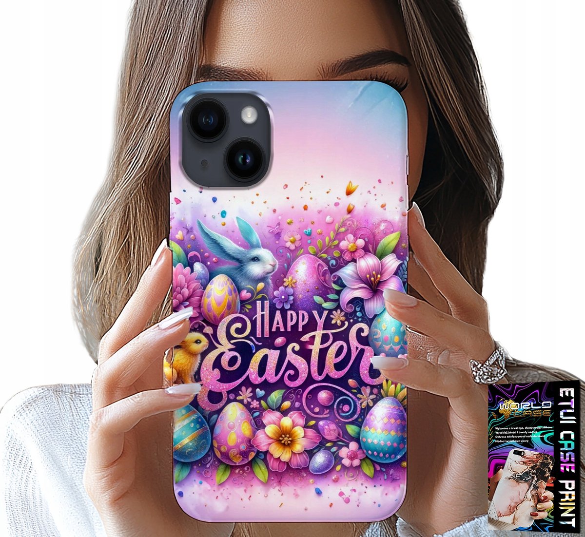 iPhone 15 hoesje - Happy Eggs, Pasen, Eggs