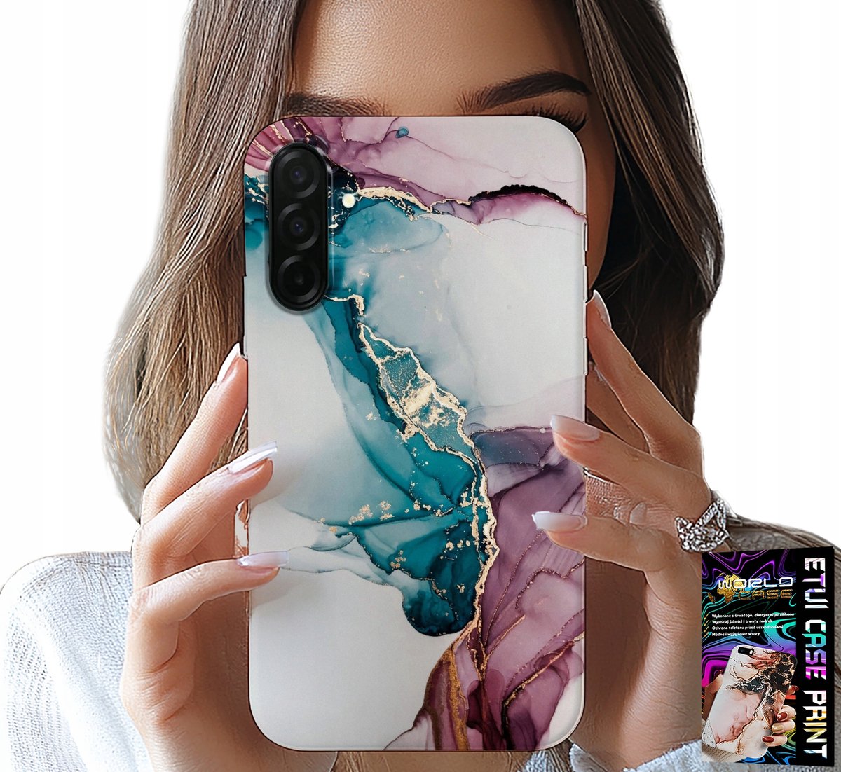 HOESJE VOOR SAMSUNG GALAXY A26 5G - ELEGANT MARMERMODIEUS VROUWELIJK HOESJE