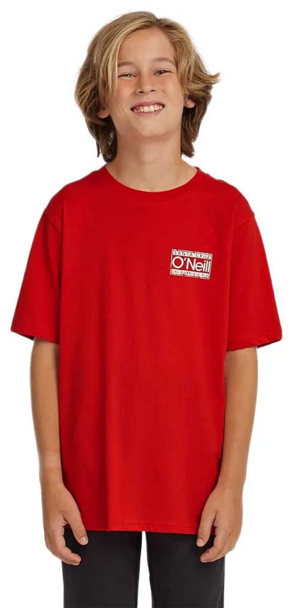 O´neill Cali T-shirt Met Korte Mouwen 13-14 Years Jongen Rood