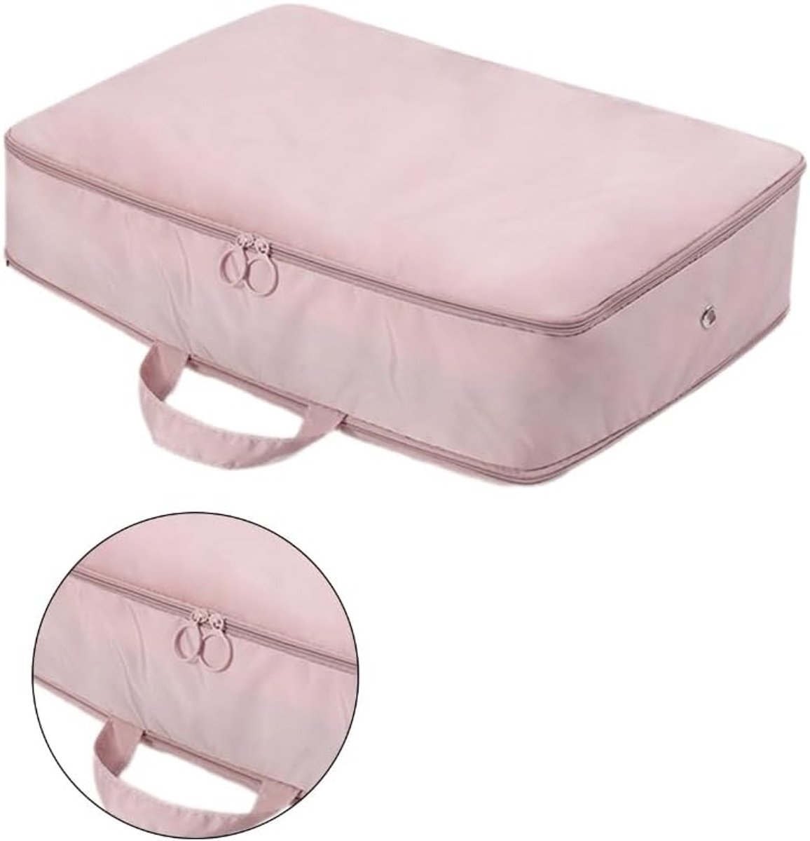 Opbergtas - Reis Cubes - Bagage Organiseren - Uitbreidbaar Ontwerp - 28x20x2 cm - roze