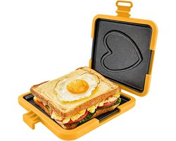 Siliconen Grilled Cheese Maker voor Magnetron - Broodrooster - Non-Stick Tosti Maker - Magnetron…