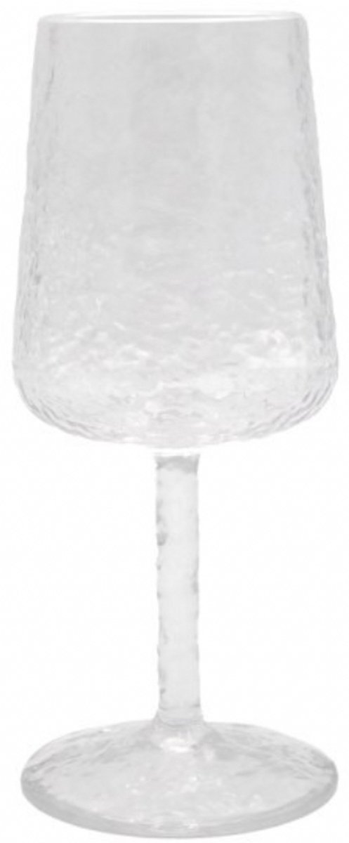 Leeff Wine Glass Wesley – Wijnglas - Methacrylaat Recyclebaar - Vaatwasserbestendig - Clear/Transparant