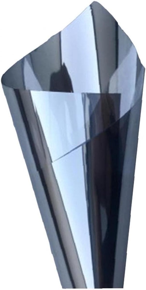 Raamfolie - Spiegel folie - Zon weren - Eenzijdige privacy - 30cm breed - Zilver
