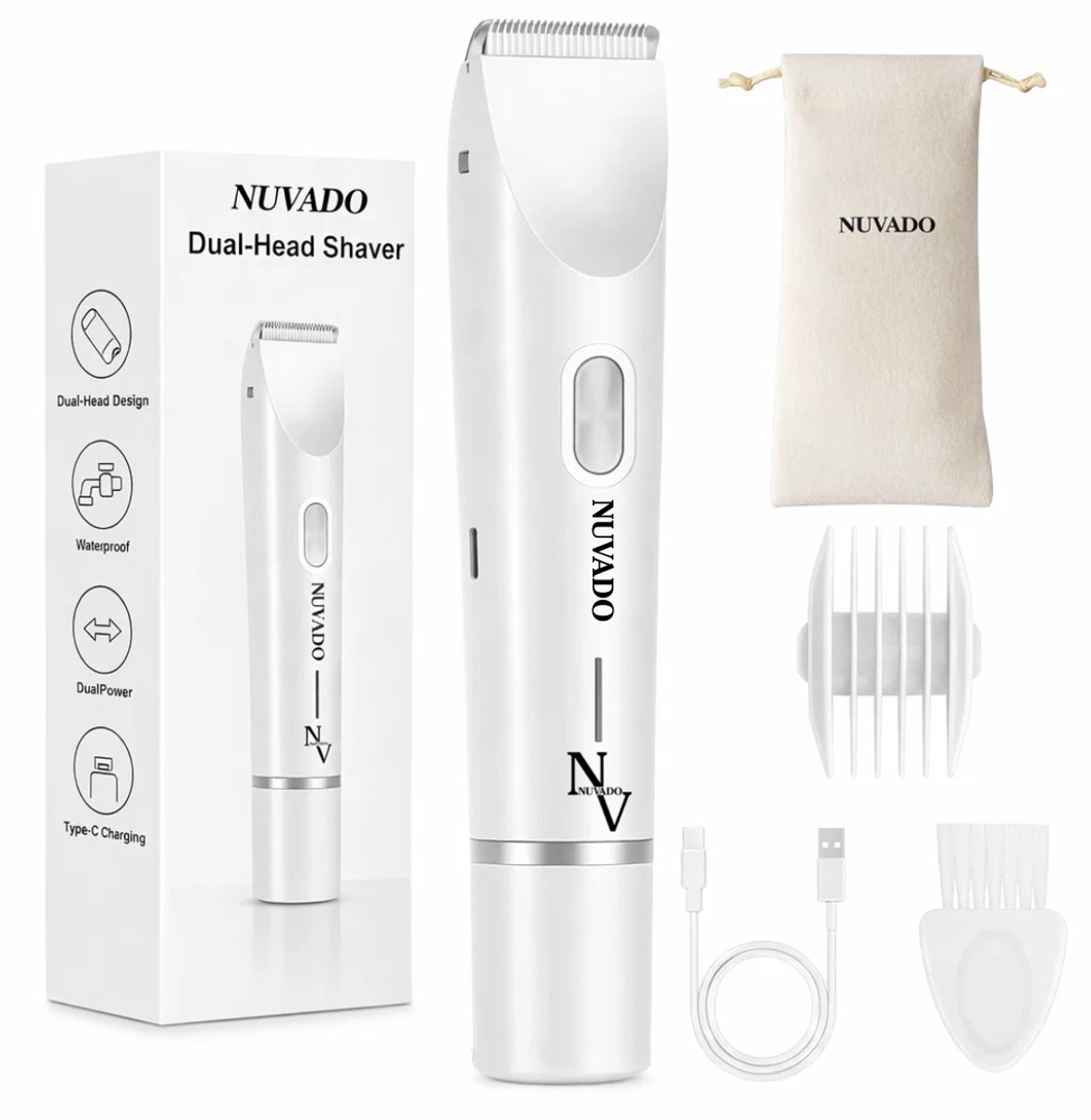 YST Solutions Oplaadbare 2-in-1 Elektrische Bikinitrimmer - YST Solutions - €44,95