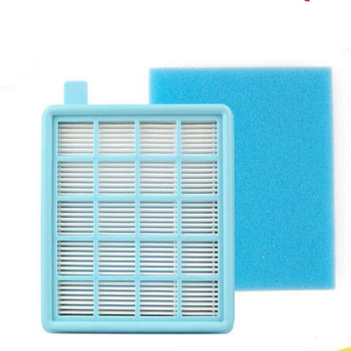 1 luchtuitlaatfilter + 1 filterkatoen - Kompatibel for Philips FC8470 FC8471 FC8472 FC8473 FC8474 FC8476 FC8477 Staubsauger HEPA-Filter Ersatz