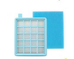 1 luchtuitlaatfilter + 1 filterkatoen - Kompatibel for Philips FC8470 FC8471 FC8472 FC8473 FC8474 FC8476 FC8477 Staubsauger HEPA-Filter Ersatz