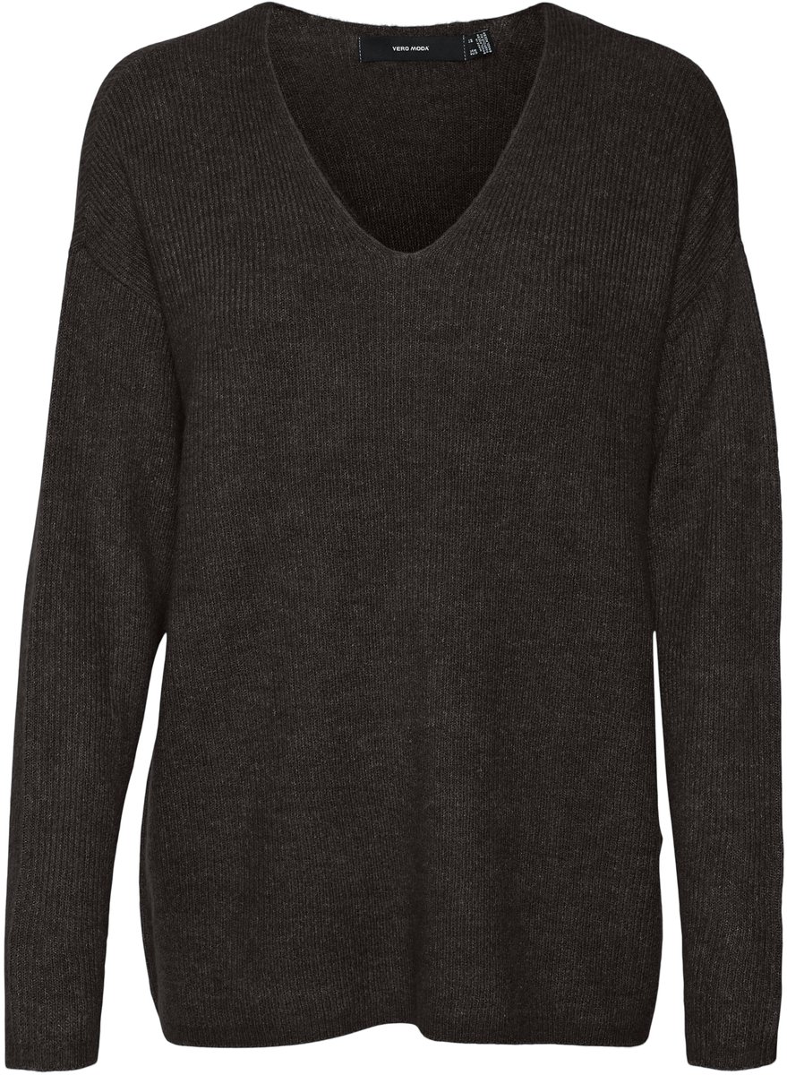 VERO MODA - VMCREWLEFILE LS V-NECK BLOUSE NOOS - Dames - Gebreide truien