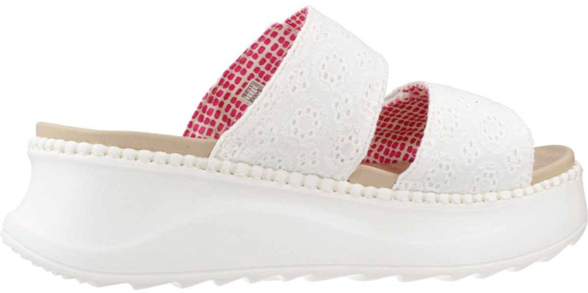 Hey Dude Delray Serie Vrouwen Casual Sandalen Witte Kleur Platform Flex & Fold Technologie