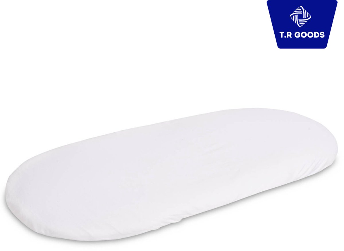 T.R Goods Waterproof hoeslaken voor Kinderwagen / Verschoonmand / Mozesmand – Ademend & Antibacterieel – Jersey Katoen – 75x35 cm