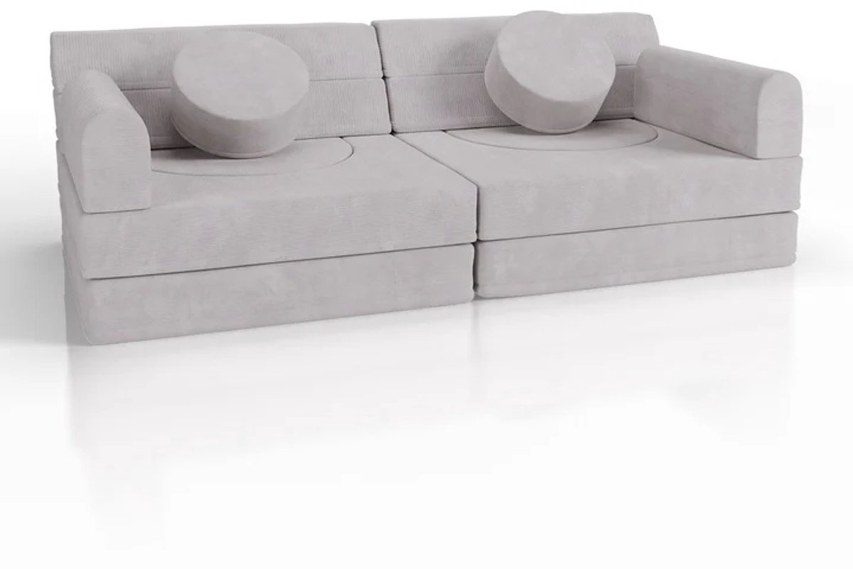 Kinderbank Kayo - Corduroy - Incl. Kussens - Beige
