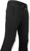 Casual Joggingbroek - Braided Joggingbroek - Zwart