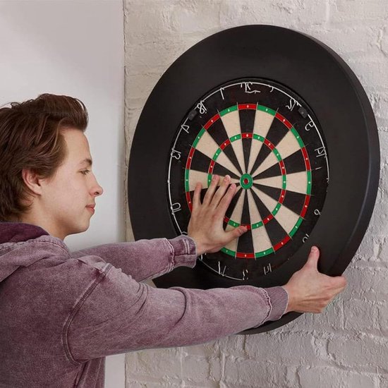 Quvo® Dartbord Surround Ring - Dartbordring - Dartbord Muurbeschermer - Zwart- 45cm x 72cm x 3cm — afbeelding 2