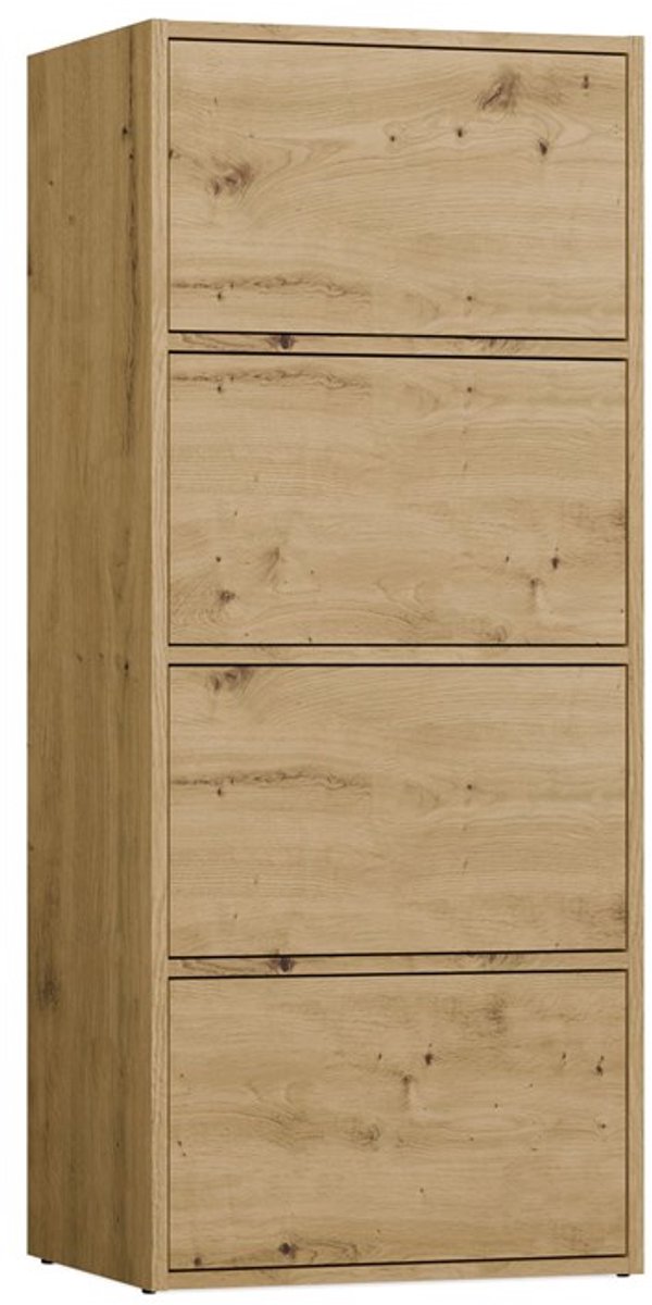 MALWA ALMA - Dressoir - 4 deuren - TIP-ON greeploos - Eiken Artisan