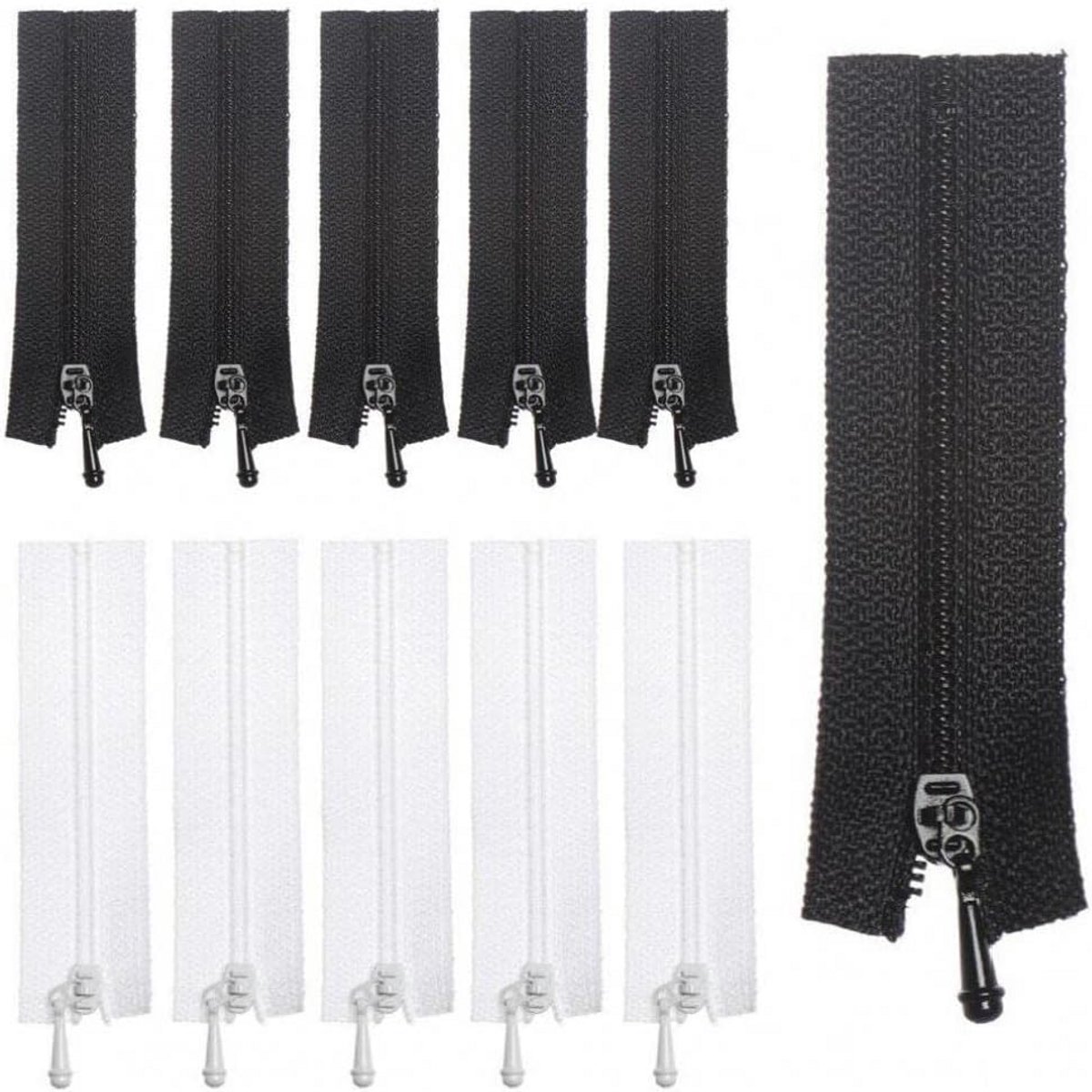 10 Stuks Mini Ritsen Set voor Handgemaakte Naaikleding en Knutselprojecten