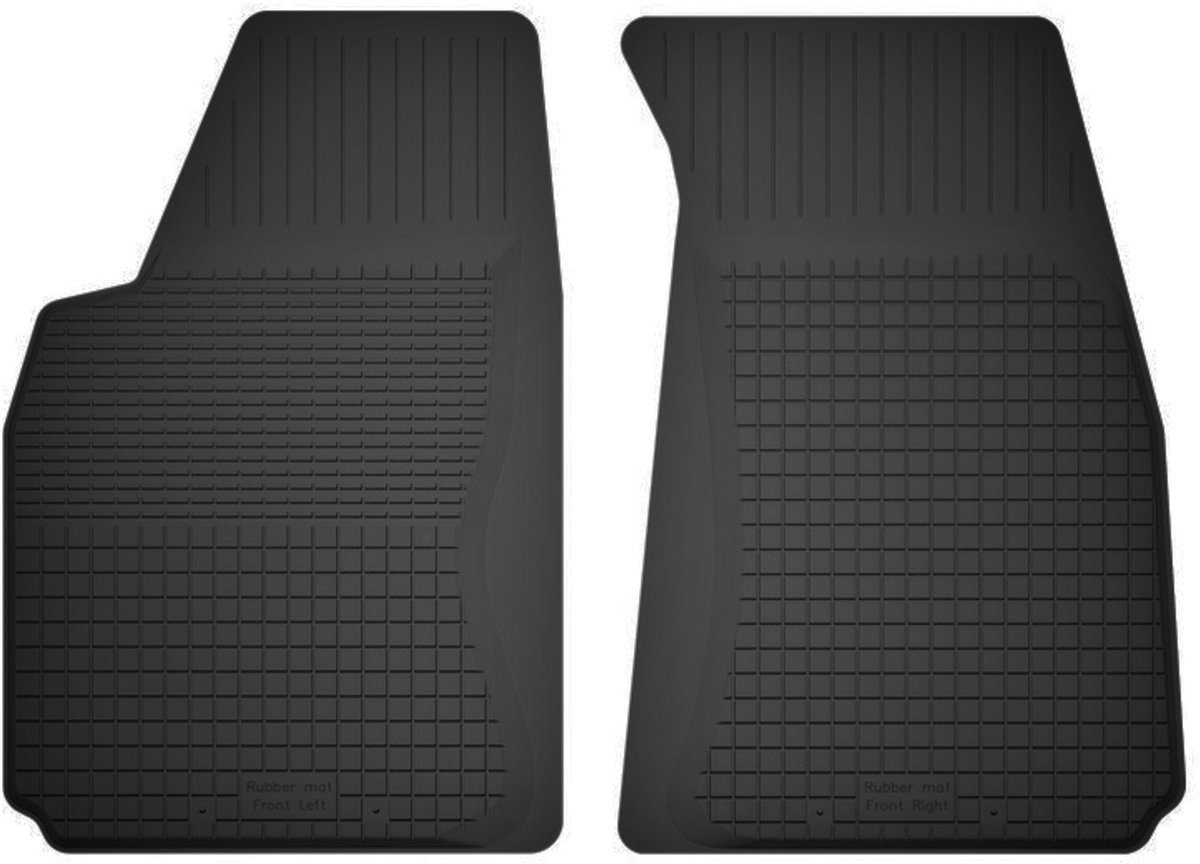 Wielganizator BasicProtect Serie - Rubber Auto Vloermatten - Kia Sportage II SUV 2004-2010 - 1,5 cm Rand - Set van 2