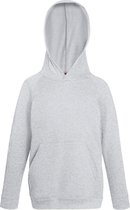 Sweat à capuche Fruit of the Loom Kids - Taille 140 (9-11) - Couleur Heather Grey