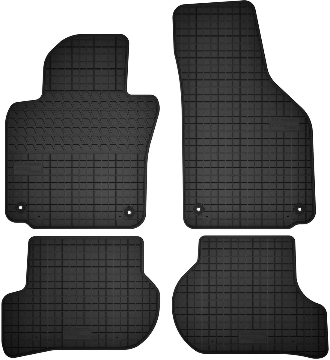 Wielganizator SolidTread - Rubber Automatten - Skoda Octavia II - 2004-2012 - Zwart
