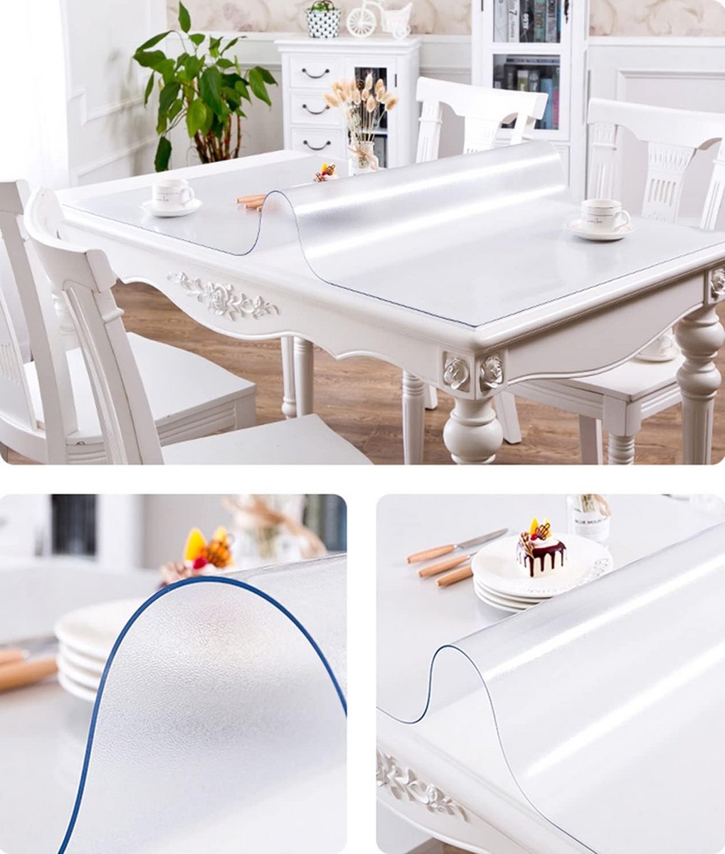 Transparant PVC Tafelkleed 1,5 mm - Waterdicht Tafelbeschermer op Maat