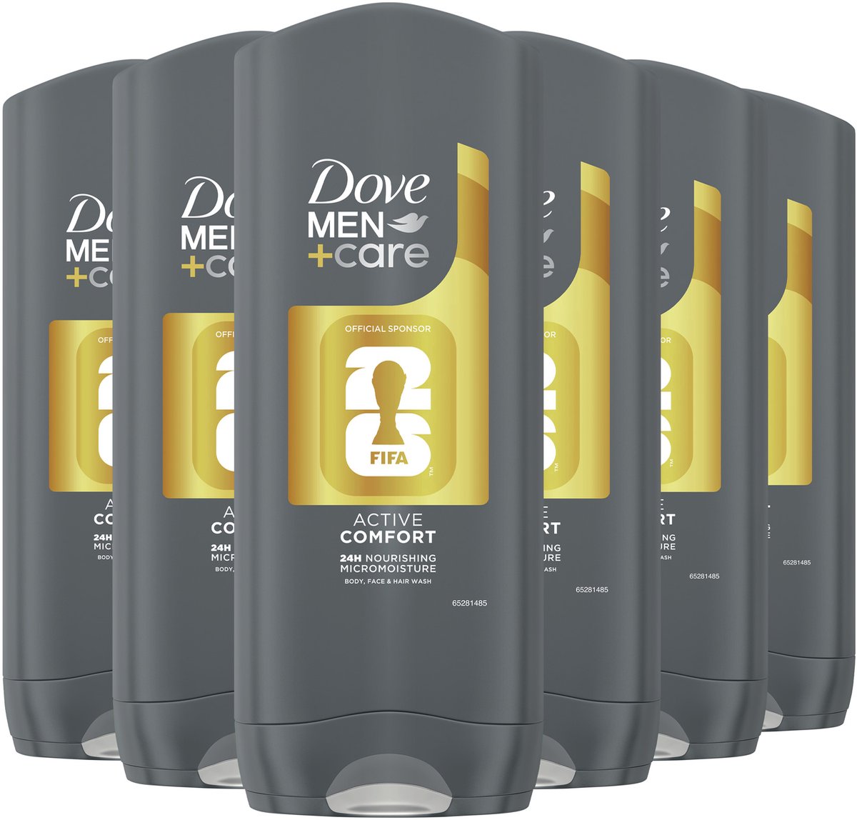 Dove Men+Care 3-in-1 Douchegel - Active Comfort FIFA Edition - 6 x 400 ml